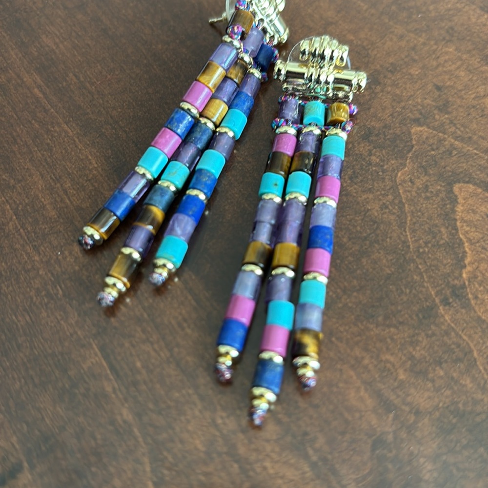 Kendra Scott Bree Multicolor Dangle Statement Ear… - image 3